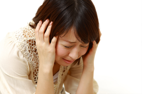 泣きじゃくる妻