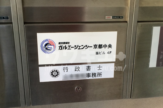 ガルエージェンシーの郵便受け