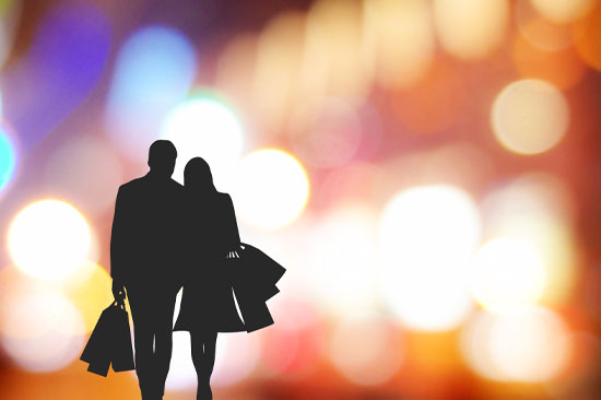 浮気デート中の男女